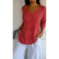 💖Limited Sale 49% OFF💖Solid Color Knitted V-neck Top