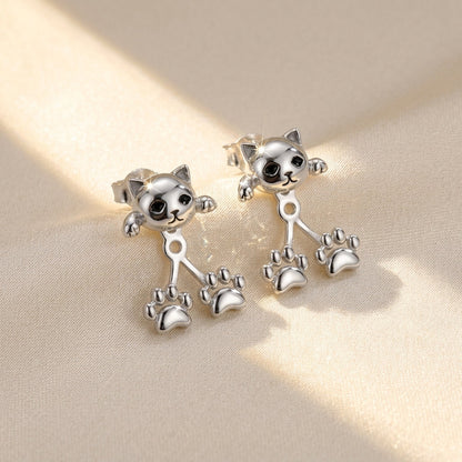 🥳2026 HOT SALE🥳 BUY 1 GET 1 FREE💖🐾 50% OFF!🐱S925 Cute Cat Paw Earrings