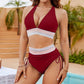🔥Summer Sale 77% OFF💥👙High Waisted Tummy Control Color Block Bikini Sets