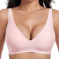 💗LAST DAY SALE - Only ￡8.99!!⚡50K+ SOLD💕 Jelly Wireless Womens Comfortable Wireless Bras Push Up Bralettes Seamless Tshirts Bras Deep V Everyday Bras