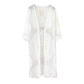 🌊2025 New Sheer Mesh Cover-Up✨Sunflower Lace Embroidered Bikini Cover-Up - Trendy & Sexy Beach Kimono