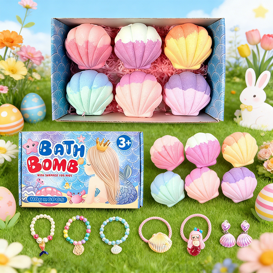 🔥EASTER SALE 50% OFF⚡50K+ SOLD!🎁🛁Bath Bombs for Kids with Surprise Inside🥚✨