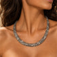 🏆🔥LAST DAY BUY 1 GET 1 FREE😍🐍✨Vintage Snake Pattern Geometric Link Bold Statement Clavicle Chain Jewelry