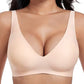 💗LAST DAY SALE - Only ￡8.99!!⚡50K+ SOLD💕 Jelly Wireless Womens Comfortable Wireless Bras Push Up Bralettes Seamless Tshirts Bras Deep V Everyday Bras