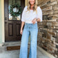 🧣🔥Spring Fashion Update👖Tummy Control Sailor Wide Leg Trouser