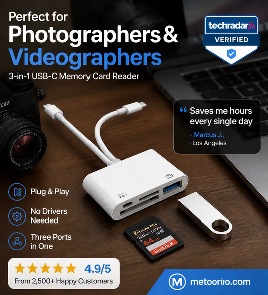 🎁💥LAST DAY SALE 50% OFF!!⭐3-in-1 USB-C Memory Card Reader