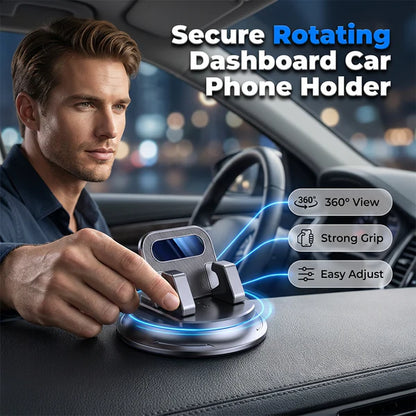 🚗 LIMITED-TIME 50% OFF! ✨ Car Phone Holder – 360° Adjustable, One-Hand Lock, Anti-Slip ✨