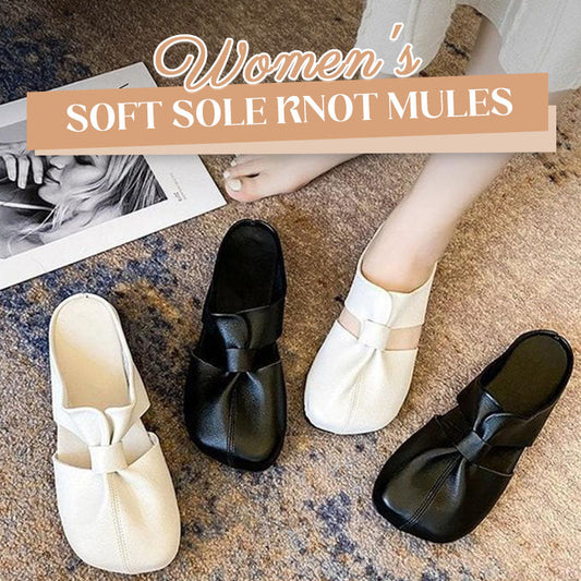 🔥BUY 2 FREE SHIPPING🔥Women's Soft Sole Knot Mules