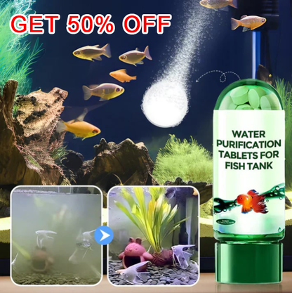 🏆 Last Day Special Price £1.4 each bottle  ! 💧🐠 Fish Tank Water Purification Tablets