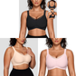 🎉🏆️Flash Sale⚡2025 New-💥🏆️Women Wireless V Neck Crossover Mesh Bras Comfortable Bralette Supportive Tshirt Bra No Underwire Seamless Push Up Everyday Bras