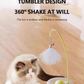 🐱Cat entertainment 3-in-1 toys, turntable ball + tumbler + cat stick🔔🌿