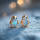 🥳2026 HOT SALE🥳💞50K+ SOLD!🐧Charming Penguin Opal Stud Earrings ✨💎50% Off