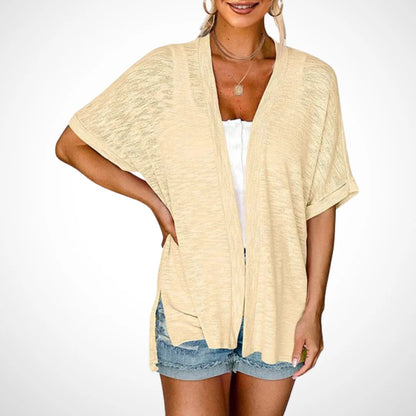 🔥Summer Hot Sale 60％ OFF🏳️‍🌈2025 New Stylish Flowy Short Sleeve Cardigan✈️Buy 2 Free Shipping