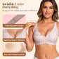 💗LAST DAY SALE - Only ￡8.99!!⚡50K+ SOLD💕 Jelly Wireless Womens Comfortable Wireless Bras Push Up Bralettes Seamless Tshirts Bras Deep V Everyday Bras