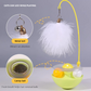 🐱Cat entertainment 3-in-1 toys, turntable ball + tumbler + cat stick🔔🌿