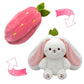 🔥2025 HOT SALE 🐇 Hoppy Children's Day - Carrot Bunny Transformed into Little Rabbit🎀 Fruit Doll Plush Toy🐰
