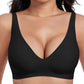 💗LAST DAY SALE - Only ￡8.99!!⚡50K+ SOLD💕 Jelly Wireless Womens Comfortable Wireless Bras Push Up Bralettes Seamless Tshirts Bras Deep V Everyday Bras