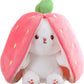 🔥2025 HOT SALE 🐇 Hoppy Children's Day - Carrot Bunny Transformed into Little Rabbit🎀 Fruit Doll Plush Toy🐰