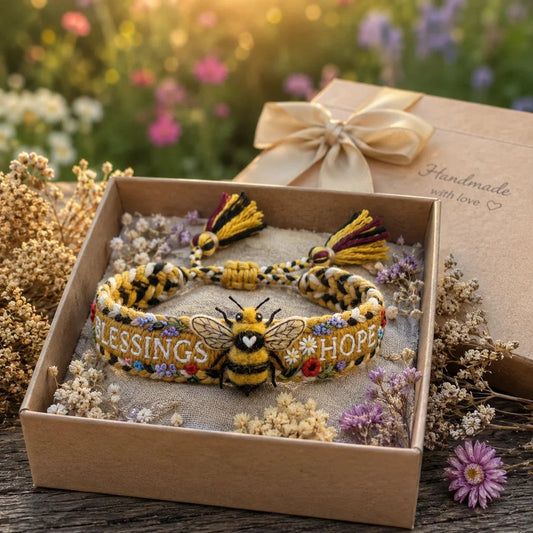 🥳2026 HOT SALE🥳Blessings & Hope 🐝2026 Limited Edition Handmade Honey Bee Woven Bracelet