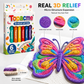 🔥Save 50% by ordering today 丨 3D Relief Art Pen – Turn Flat Drawings Into Touchable 3D Art🪄🎨✨