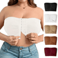 🎁BUY 1 GET 1 FREE🔥Plus Size Strapless Front Buckle Breathable Bra