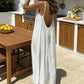 🧡Summer Hot Sale 50% OFF!!⚡Chic Backless Spaghetti Strap Dress for Women 🌴🤍 | Soft Fabric Multiple Sizes & Colors