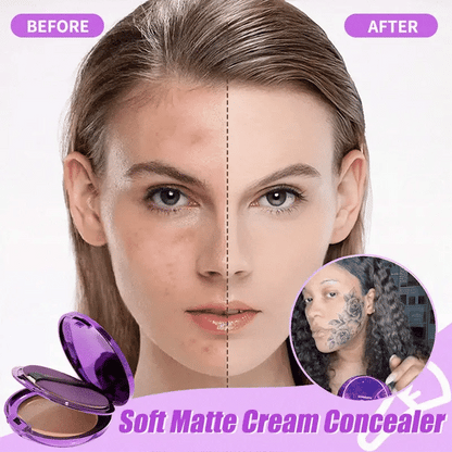 🔥 Buy 1 Get 1 Free🔥Professional Soft Matte Cream Concealer Foundation｜Brighten Dark Circles, Crease