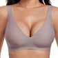 💗LAST DAY SALE - Only ￡8.99!!⚡50K+ SOLD💕 Jelly Wireless Womens Comfortable Wireless Bras Push Up Bralettes Seamless Tshirts Bras Deep V Everyday Bras
