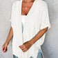 🔥Summer Hot Sale 60％ OFF🏳️‍🌈2025 New Stylish Flowy Short Sleeve Cardigan✈️Buy 2 Free Shipping