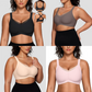 🎉🏆️Flash Sale⚡2025 New-💥🏆️Women Wireless V Neck Crossover Mesh Bras Comfortable Bralette Supportive Tshirt Bra No Underwire Seamless Push Up Everyday Bras