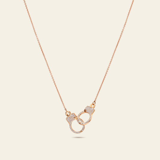 🎁💥LAST DAY SALE 50% OFF!!💖Love Lockdown Interlocking Diamond💎 Necklace|🔒Lock Down Your Love. Own Your Vibe.💖