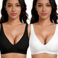💗LAST DAY SALE - Only ￡8.99!!⚡50K+ SOLD💕 Jelly Wireless Womens Comfortable Wireless Bras Push Up Bralettes Seamless Tshirts Bras Deep V Everyday Bras