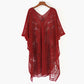 🌊2025 New Sheer Mesh Cover-Up✨Sunflower Lace Embroidered Bikini Cover-Up - Trendy & Sexy Beach Kimono