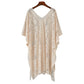 🌊2025 New Sheer Mesh Cover-Up✨Sunflower Lace Embroidered Bikini Cover-Up - Trendy & Sexy Beach Kimono
