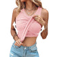💖LAST DAY SPECIAL SALE💖Ribbed Stretchy Tank Top with Shelf Bra