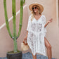 🌊2025 New Sheer Mesh Cover-Up✨Sunflower Lace Embroidered Bikini Cover-Up - Trendy & Sexy Beach Kimono
