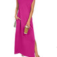 🎉2026 Hot Sale 49% OFF💃🌿Women's Crewneck Casual Loose Split Wrinkle-Free Long Dress