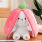 🔥2025 HOT SALE 🐇 Hoppy Children's Day - Carrot Bunny Transformed into Little Rabbit🎀 Fruit Doll Plush Toy🐰