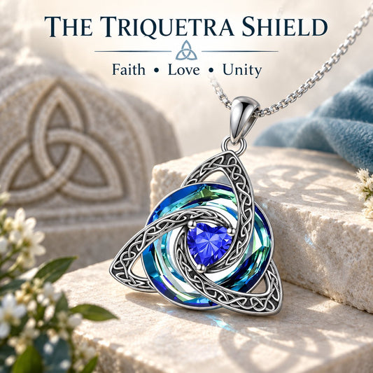 🔥Last Day Only £6.39！🛡️ Celtic Birthstone Shield: Wear Your Protection & Story ✨