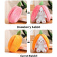 🔥2025 HOT SALE 🐇 Hoppy Children's Day - Carrot Bunny Transformed into Little Rabbit🎀 Fruit Doll Plush Toy🐰