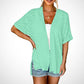 🔥Summer Hot Sale 60％ OFF🏳️‍🌈2025 New Stylish Flowy Short Sleeve Cardigan✈️Buy 2 Free Shipping
