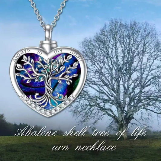🥳2026 HOT SALE🥳💞50K+ SOLD!🌳❤️Heart Tree of Life Cremation Memorial Pendant | symbolizing the eternal continuity of life and love.