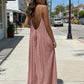 🧡Summer Hot Sale 50% OFF!!⚡Chic Backless Spaghetti Strap Dress for Women 🌴🤍 | Soft Fabric Multiple Sizes & Colors
