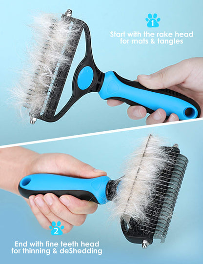 🐾 Last Day Special Price £6.99! 🏆Professional Deshedding Tool For Dogs And Cats – Gentle On Skin, Efficient Grooming & Comfortable Grip Design ✂️🔥