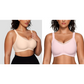 🎉🏆️Flash Sale⚡2025 New-💥🏆️Women Wireless V Neck Crossover Mesh Bras Comfortable Bralette Supportive Tshirt Bra No Underwire Seamless Push Up Everyday Bras