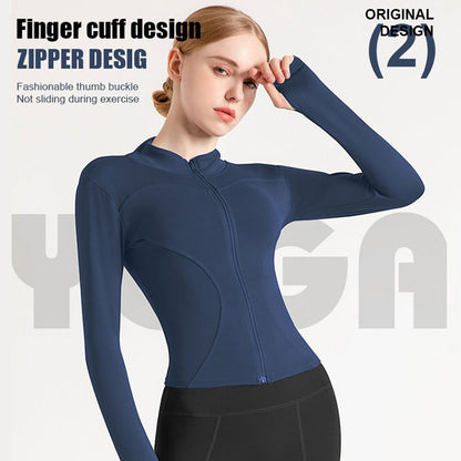 Viral BBL Jacket💥 New Stand-Up Neck Covering Yoga Coat for Women🧘