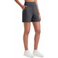 🎁💥LAST DAY SALE 50% OFF!!🥳Women's High-Waisted Athletic Bermuda Shorts with Pockets – Running, Yoga, Summer Casual Activewear（Buy 2 Free Shipping）