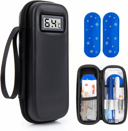 ❄Refrigerant travel kit for insulin with temperature display Temperature monitoring in real time✈️