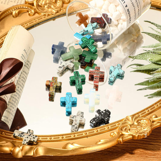 BUY 5 GET 5 FREE✝️ Handmade Natural Crystal Crosses