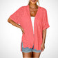 🔥Summer Hot Sale 60％ OFF🏳️‍🌈2025 New Stylish Flowy Short Sleeve Cardigan✈️Buy 2 Free Shipping